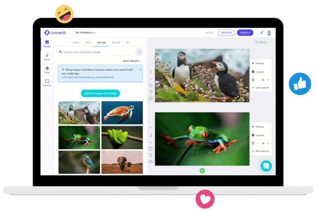 lumen 5 features