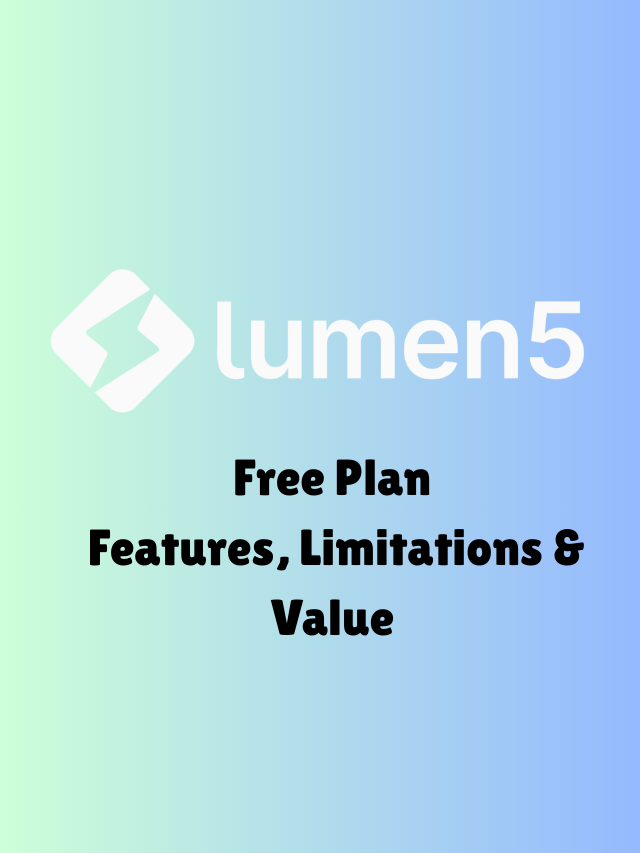 What features you can get from Lumen5 Free Plan