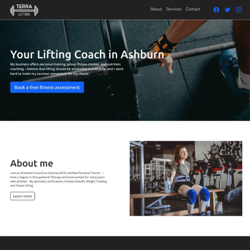 Durable Personal Training Template