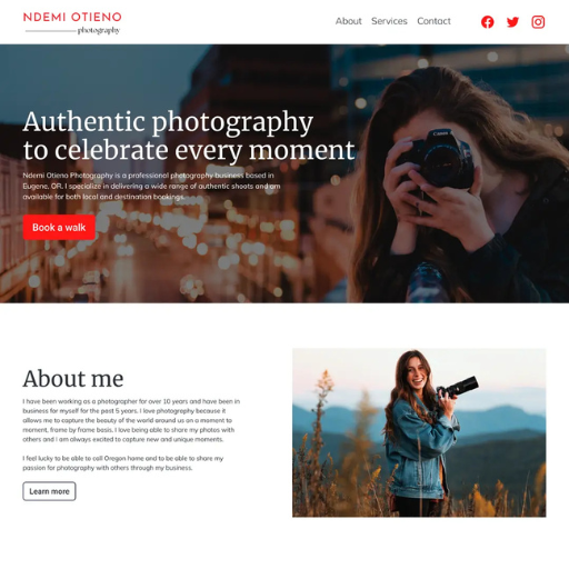 Durable Photography Template